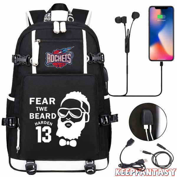 James Harden Backpacks School Bags USB Backpacks JHI001